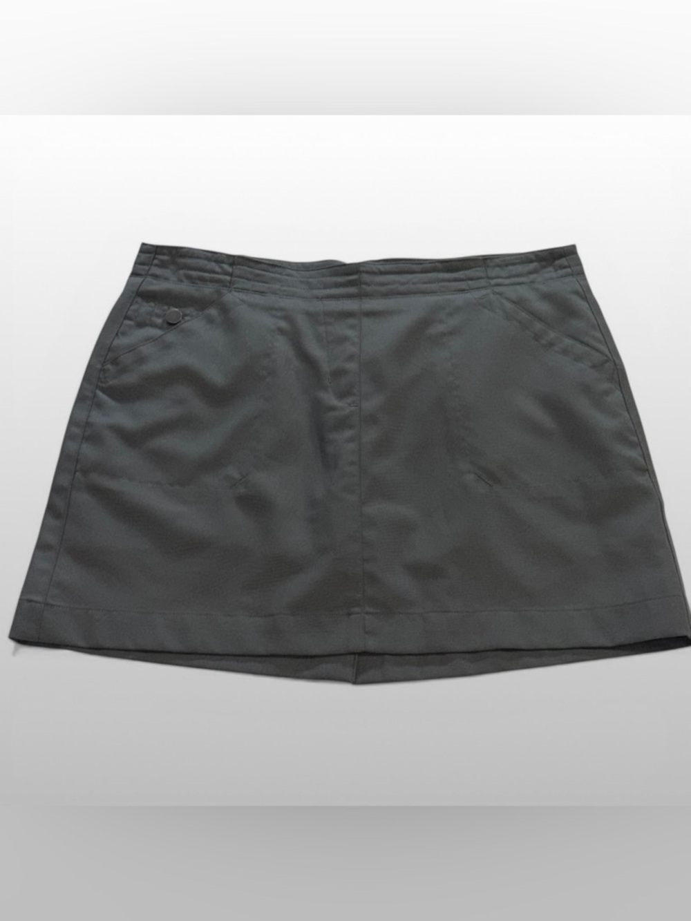 PGA TOUR Womens Golf Skort Gray Athletic Skirt Built In Shorts Size 8